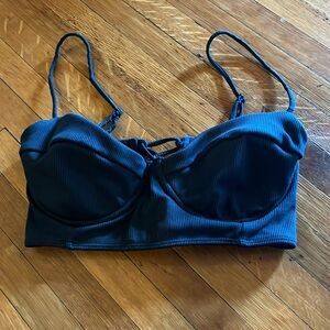 LA Hearts Black Bikini Top